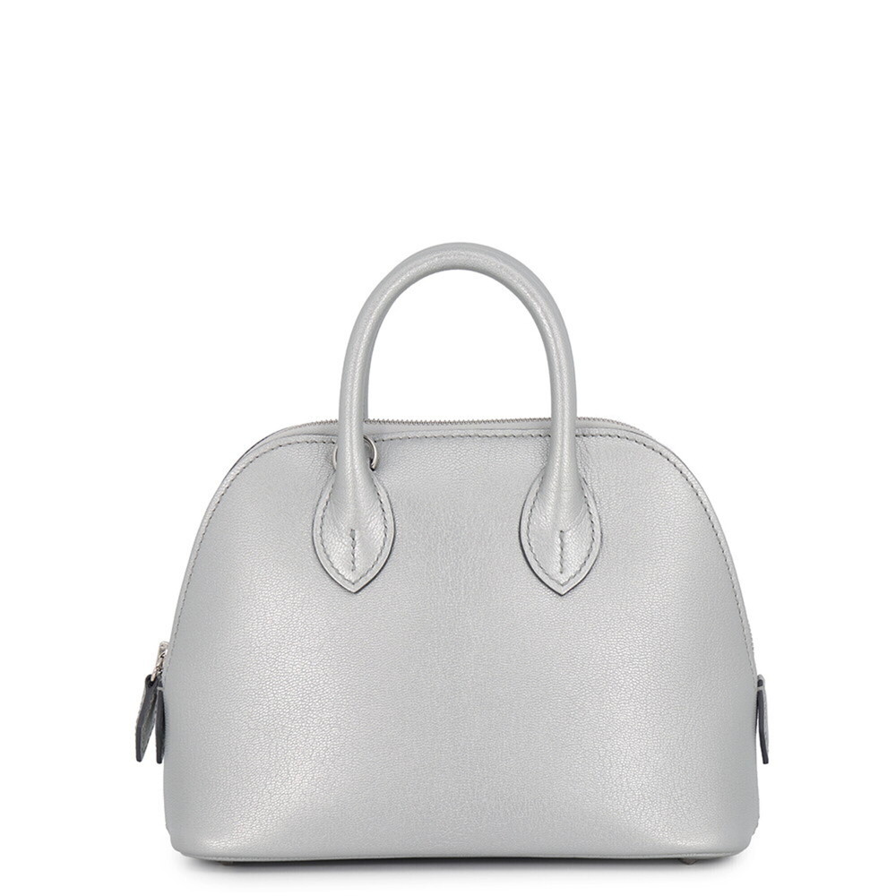 Hermes Bolide 1923 Mini Argent Chevre Chamquila K stamp HERMES 2-way shoulder...